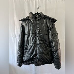 Men's Black Puffer Jacket SPIRE